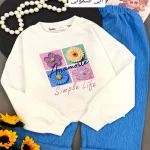 کراپ شلوار چهار گل (سایز۴۵_۵۰)
