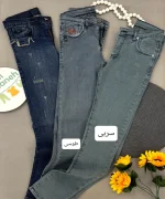 شلوار لی کتان اسکینی - Image 2