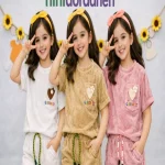 تیشرت شلوارک مخمل عروسکی